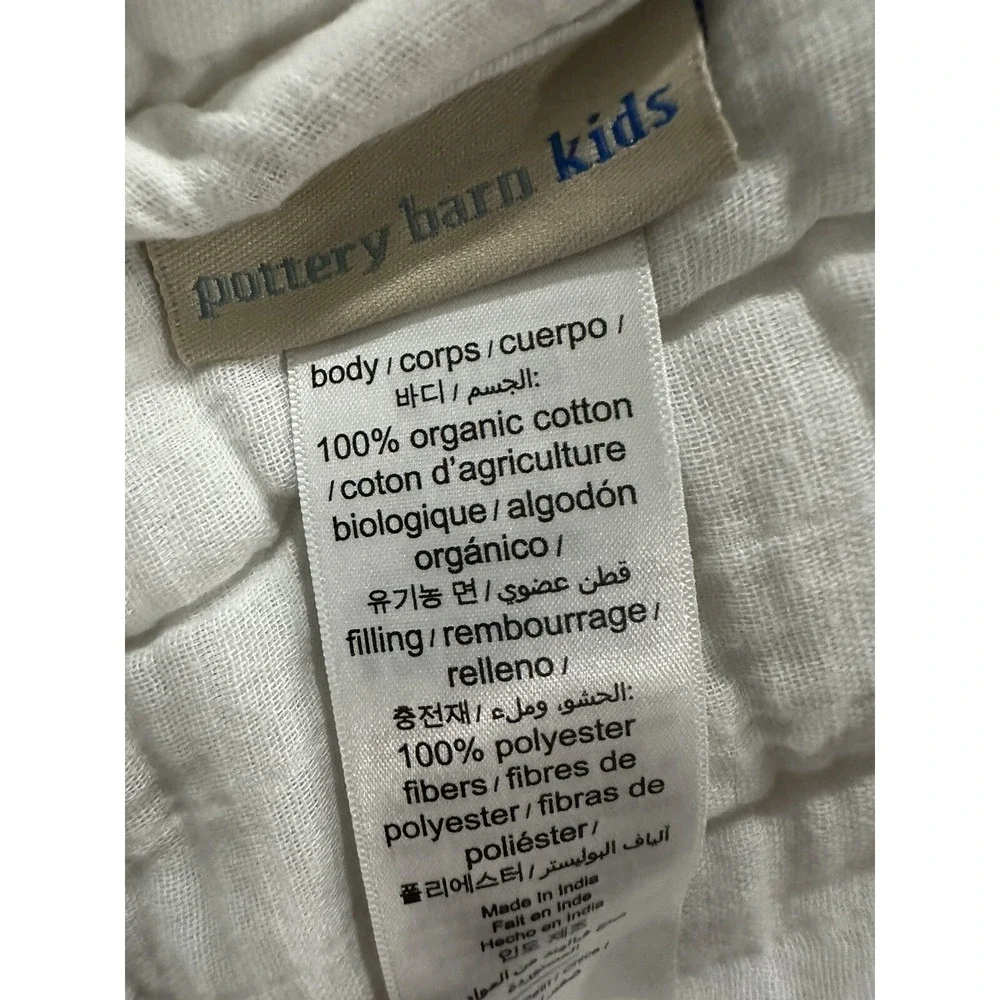 Pottery Barn Baby Sleep Sack Zip Wearable Blanket 6 12 M Taylor Gray Elephants